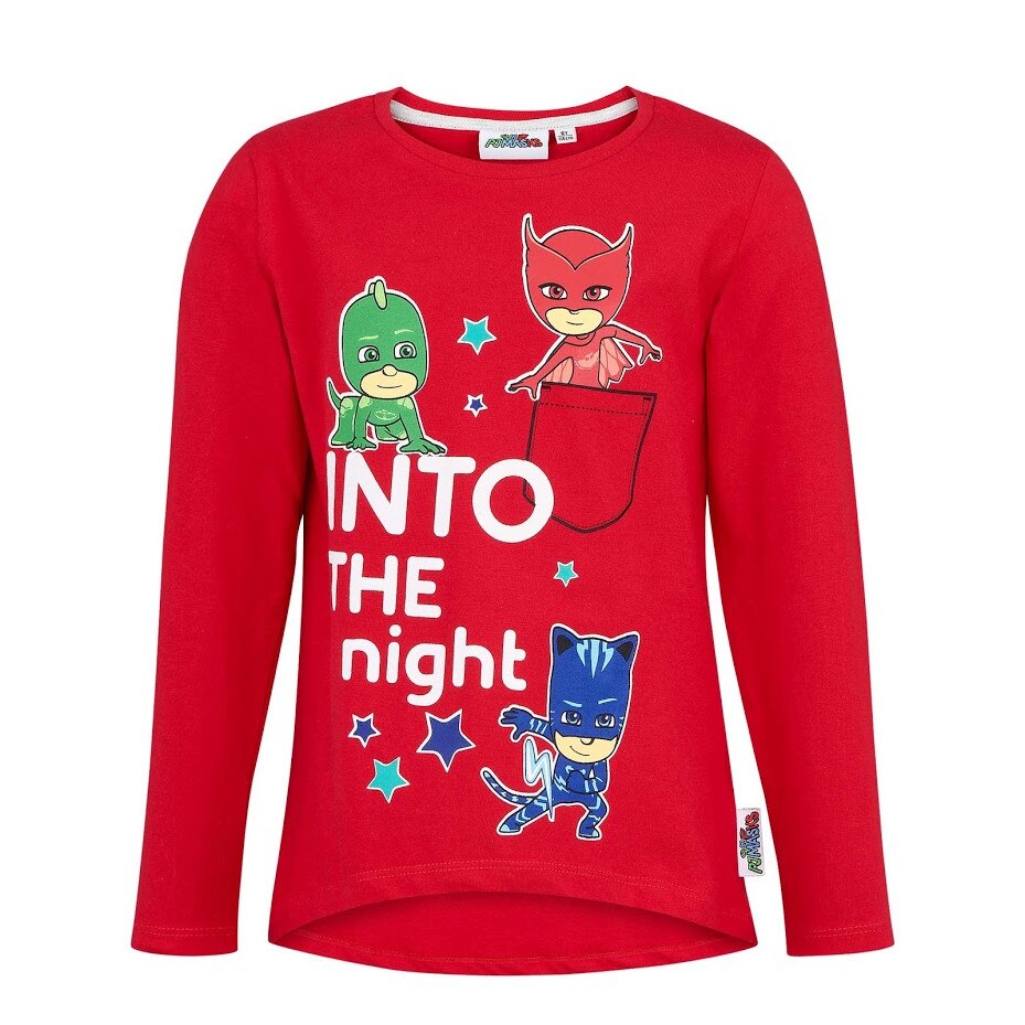 Bluza cu maneca lunga PJ Masks rosie