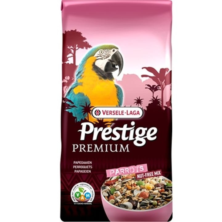 Hrana completa pentru papagali mari, Versele Lag,a Premium Papagali, 2 kg