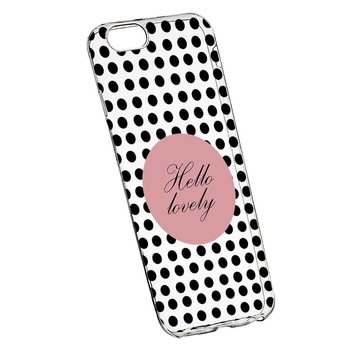 Husa pentru Apple iPhone 7 Plus / 8 Plus, Silicon, Slim, Hello Lovely, 163 Husa pentru Apple iPhone 7 Plus / 8 Plus, Silicon, Slim, Hello Lovely, 163