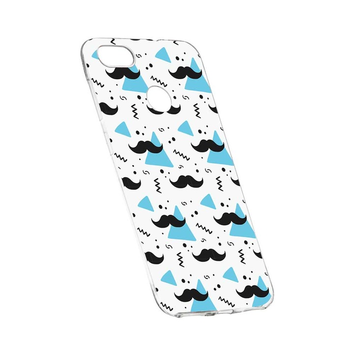 Капак за HTC Desire 12 Plus, Силиконов, Слим, Мустаци, 164