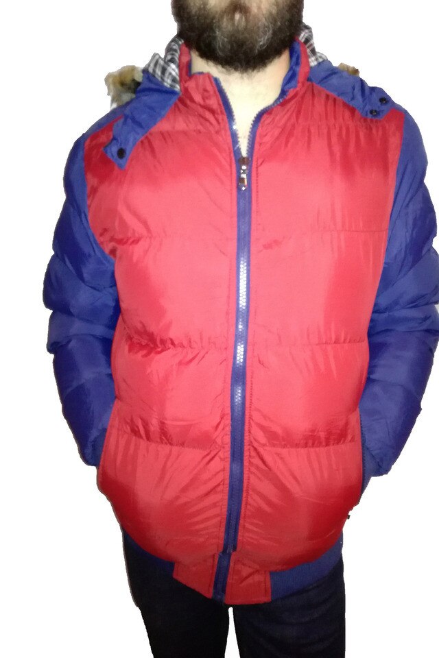 Geaca barbati, Prosperous, Rosu/Bleumarin