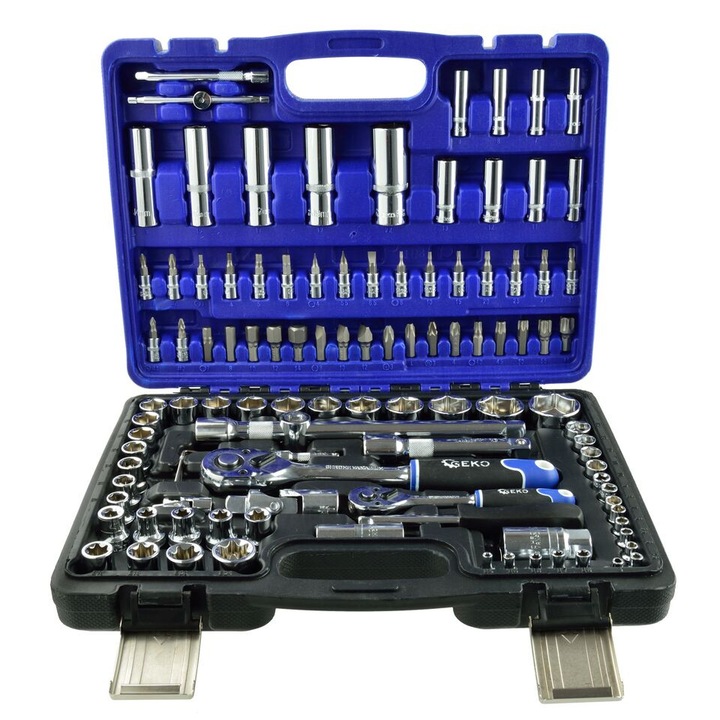 Trusa chei tubulare si torx 108 piese, CRV GEKO, G10101