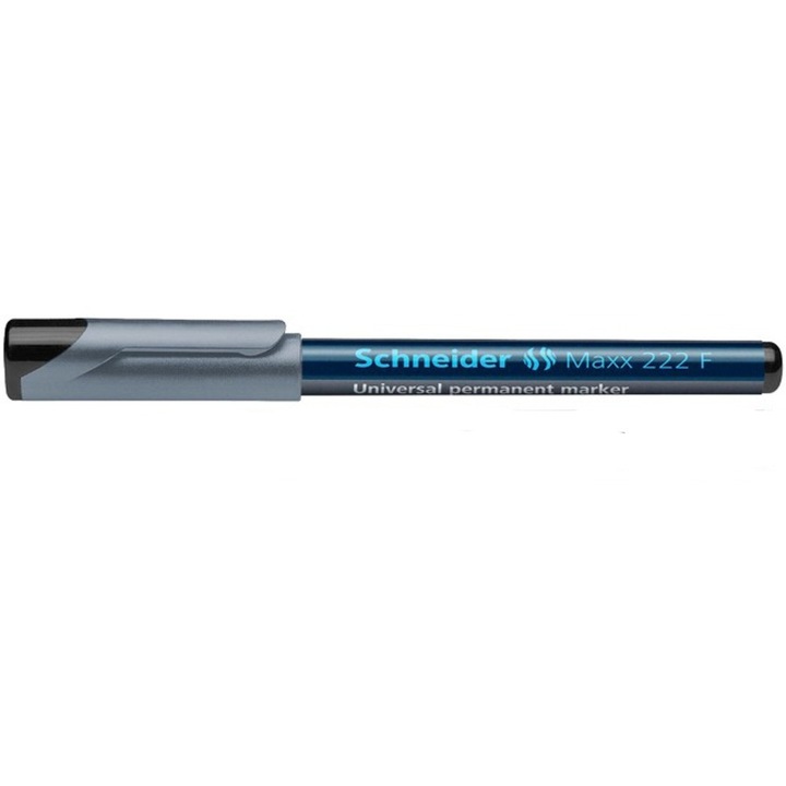 Marker permanent SCHNEIDER Maxx 222 F, varf 0.7mm - negru
