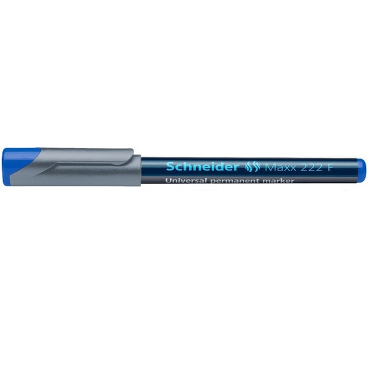 Marker permanent SCHNEIDER Maxx 222 F, varf 0.7mm - albastru
