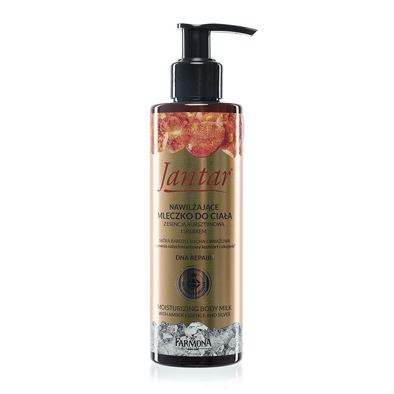 Lapte hidratant de corp cu esenta de Chihlimbar si Argint Jantar, 200 ml