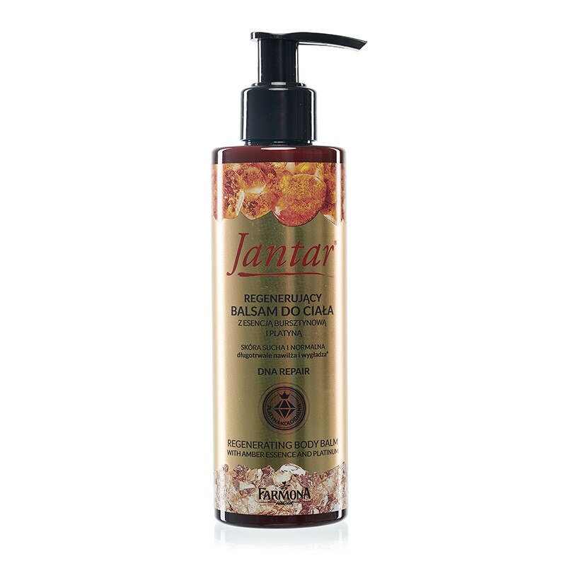 Balsam regenerant pentru corp cu esenta de chihlimbar si Platina „Jantar”, 200 ml