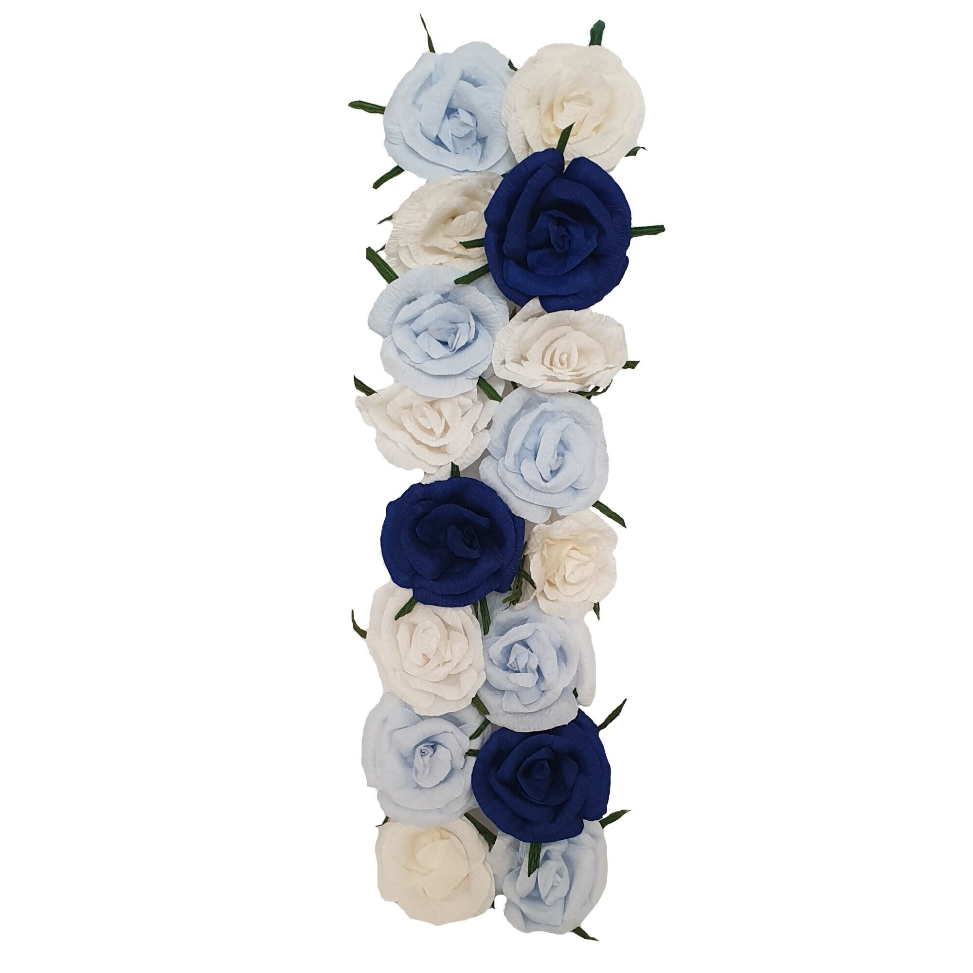 Litera volumetrica I Handmade Minis Boutique, alb, bleu si bleumarin