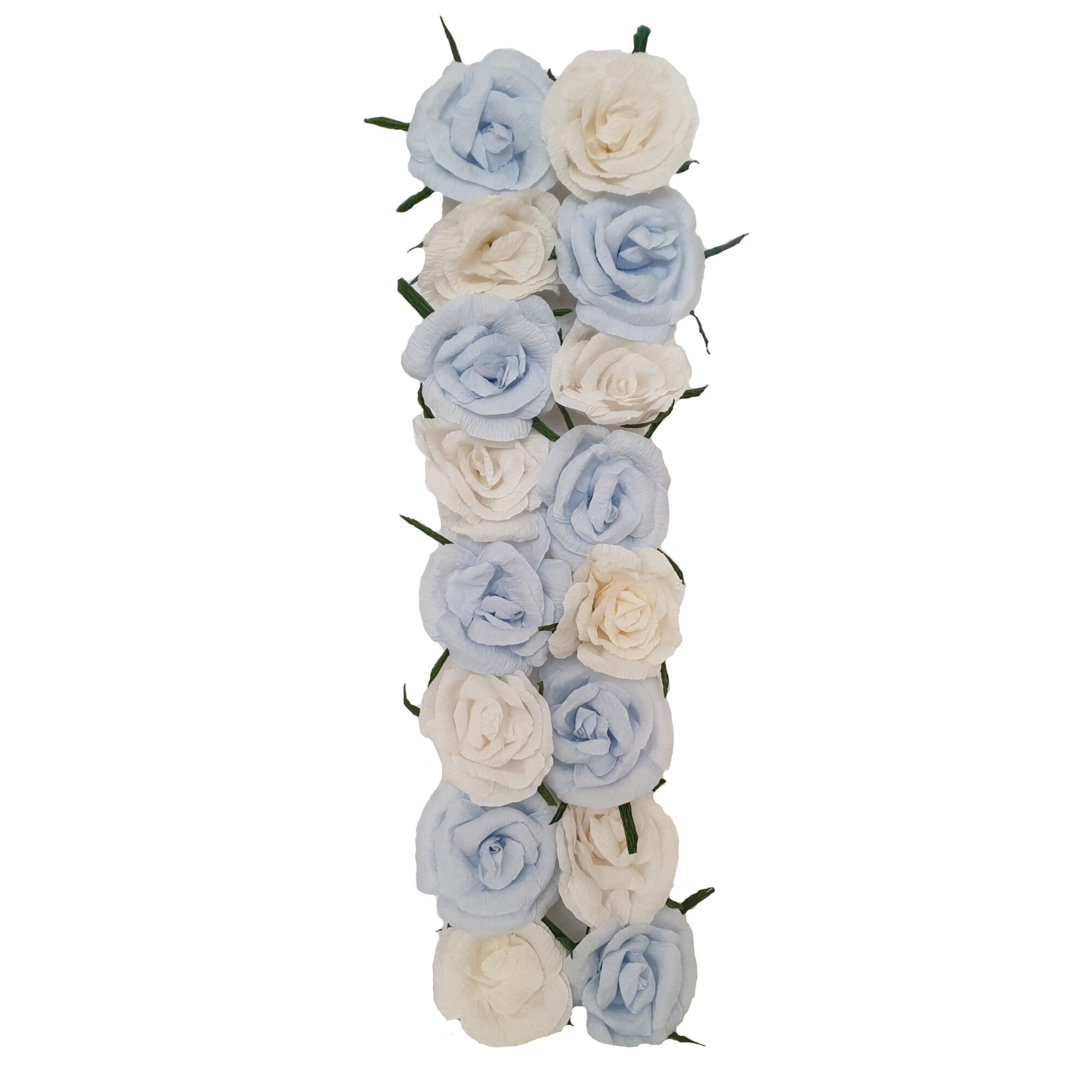 Litera volumetrica I Handmade Minis Boutique, alb cu bleu