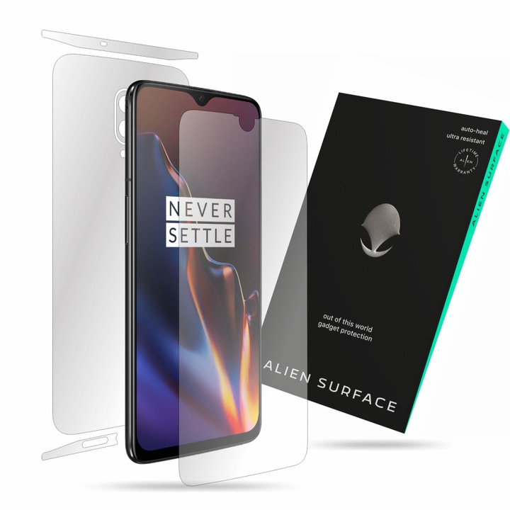 Alien Surface, OnePlus 6T, képernyővédő fólia, hátsó, oldal