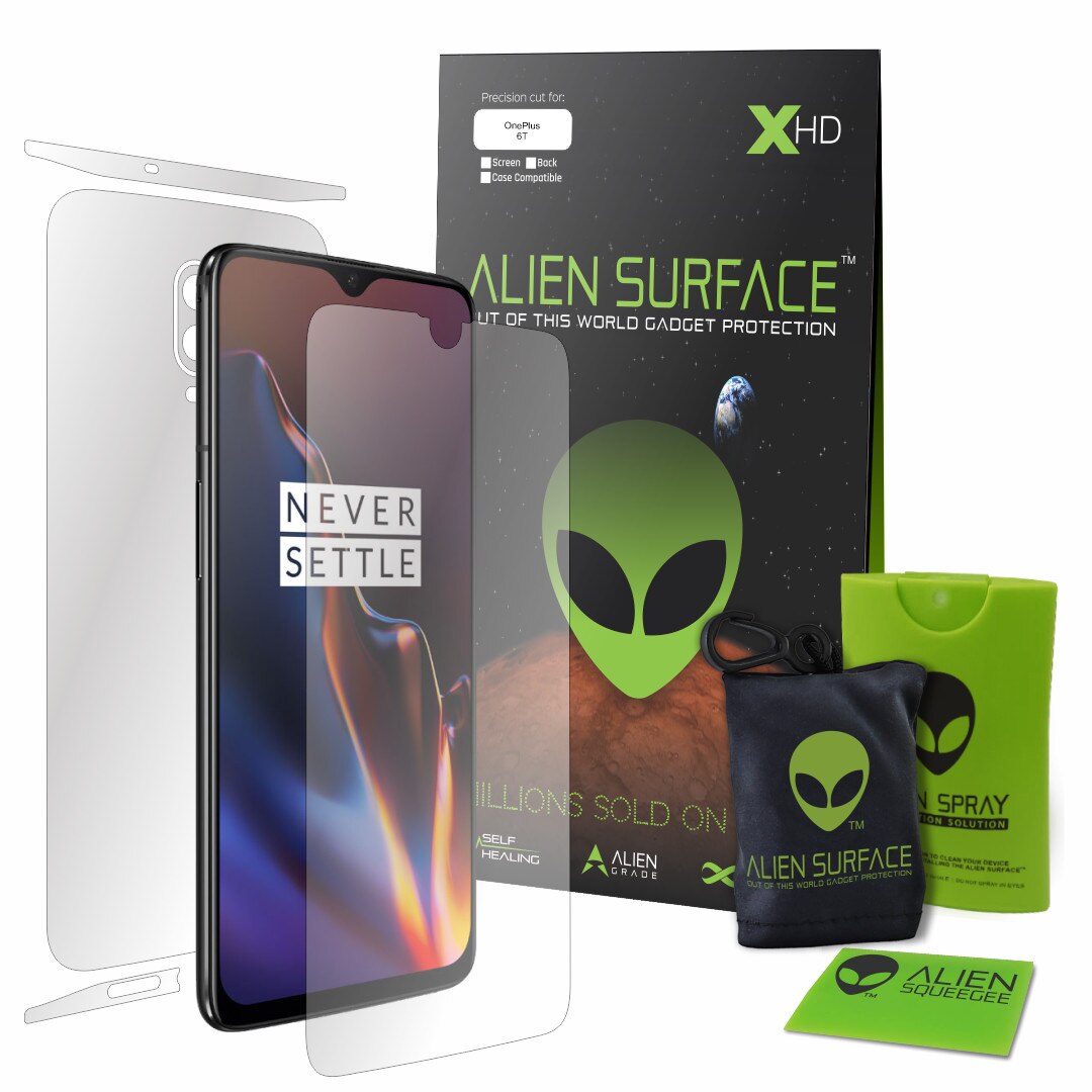 Folie Alien Surface, OnePlus 6T, protectie ecran, spate, laterale + alien fiber