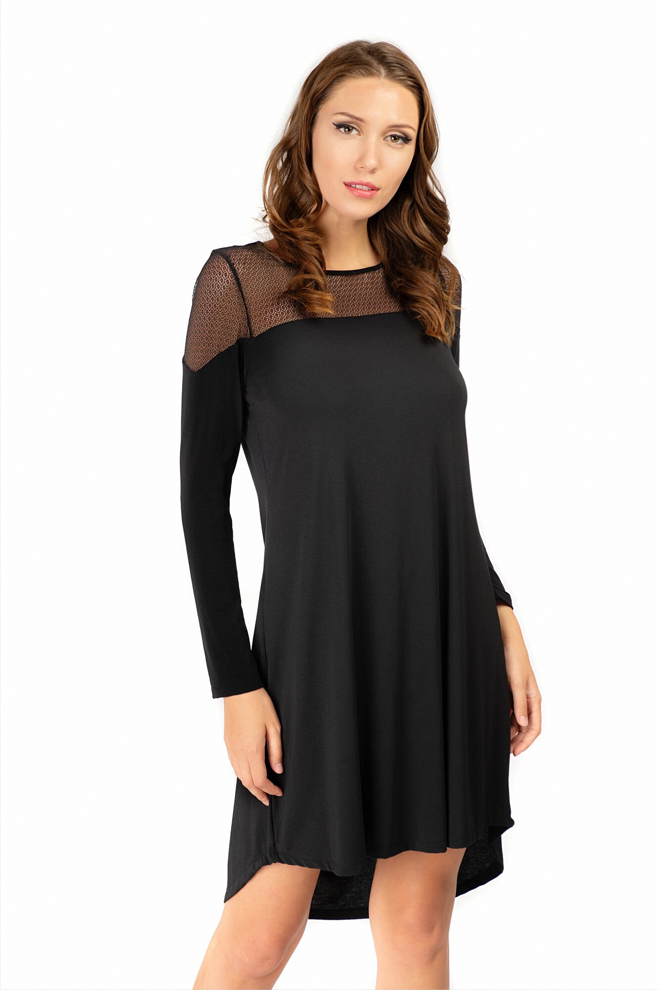 Camasa de noapte PJFM02 , negru, Uniconf, M