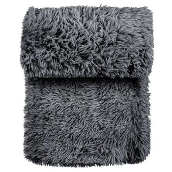 Patura, pufosa cu blanita, gri, iMK®, 130 x 160 cm Patura, pufosa cu blanita, gri, iMK®, 130 x 160 cm