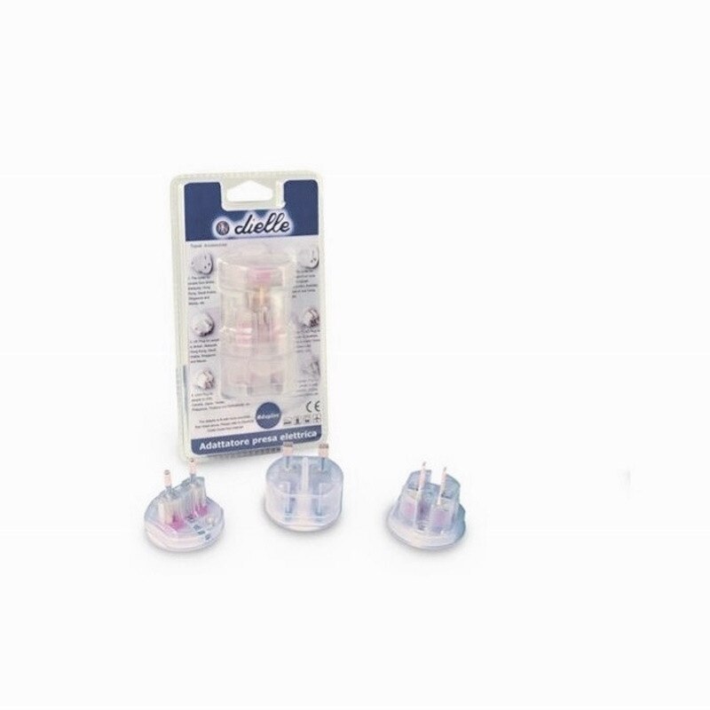 Adaptor priza electrica, Dielle, Alb