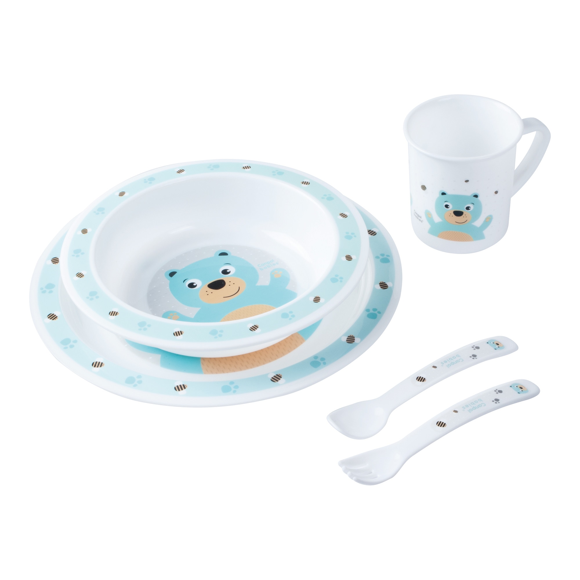 Set de masa „Cute Animals“, Canpol babies®, fara BPA, ursulet