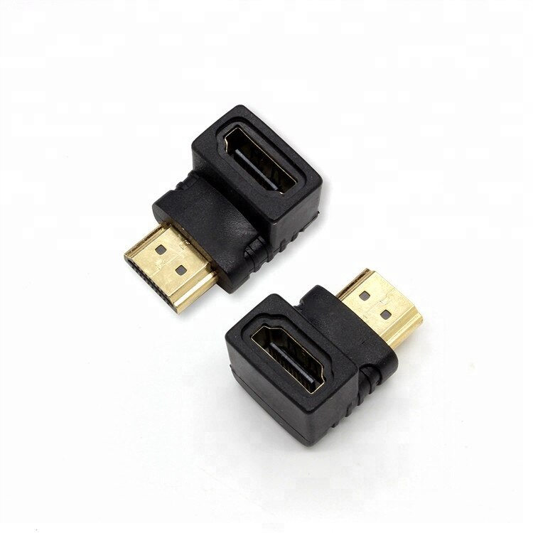 Adaptor HDMI mama - HDMI tata inclinat la 270 grade, negru, HOPE R