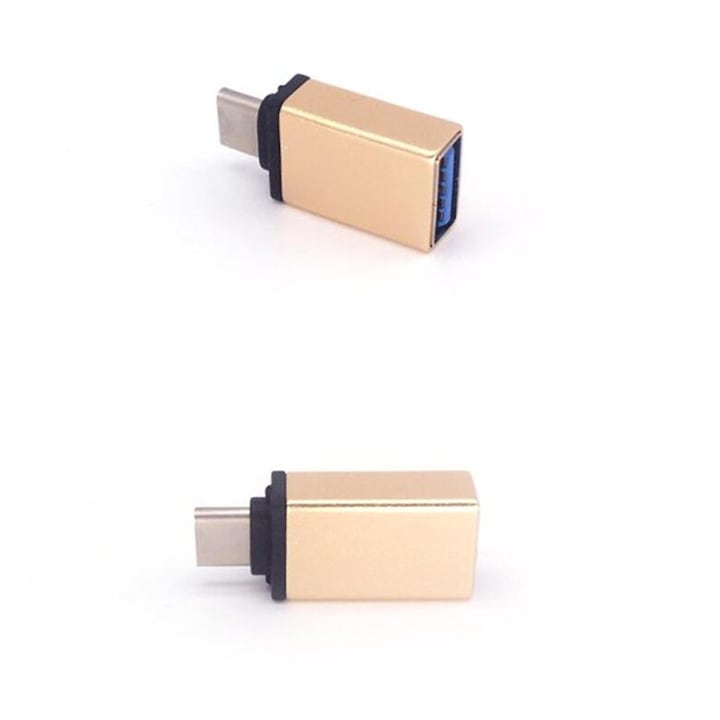 Adaptor OTG USB Type-C tata la USB 3.0 mama, aluminiu, HOPE R