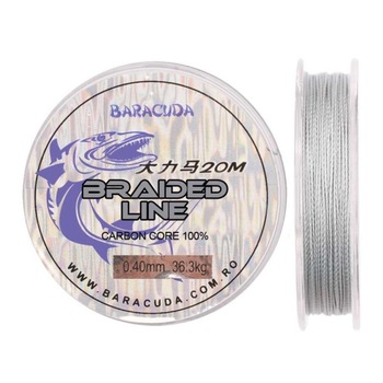 Fir textil Baracuda Braided Line 20 m, culoare gri, 0.16 mm Fir textil Baracuda Braided Line 20 m, culoare gri, 0.16 mm