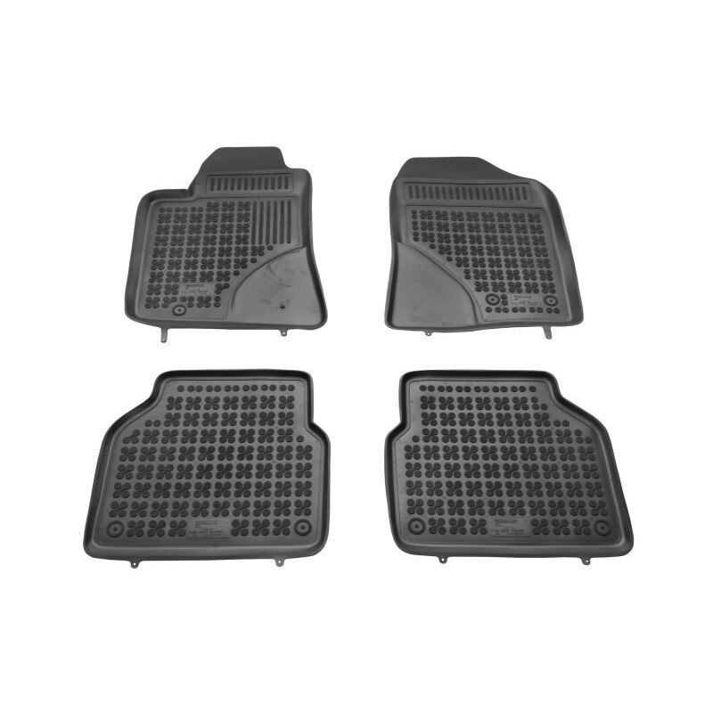Set 4 covorase auto tip tavita REZAW PLAST, Cauciuc, pentru TOYOTA AVENSIS 03.03-11.08, Negru