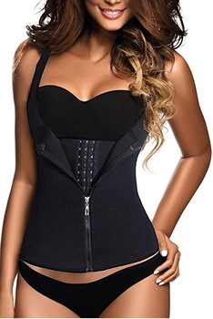 Corset Talie de Viespe, Vesta 2 in 1 Black, Negru Corset Talie de Viespe, Vesta 2 in 1 Black, Negru