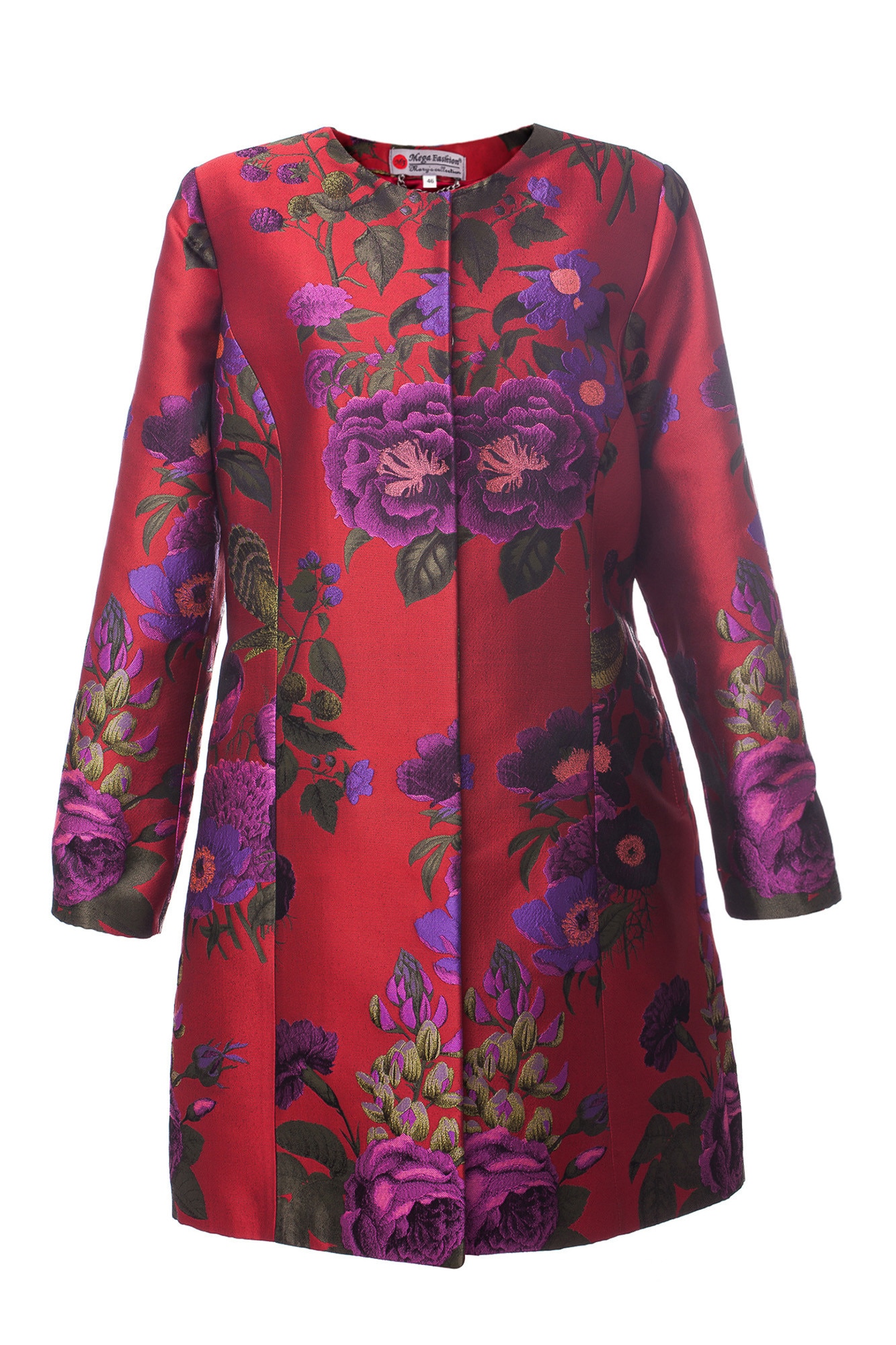 Trenci dama Mega Fashion de culoare rosu, marimea 46