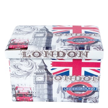 Taburet Unic Spot Design, 48X32 cm, cu spatiu depozitare, Londra Taburet Unic Spot Design, 48X32 cm, cu spatiu depozitare, Londra