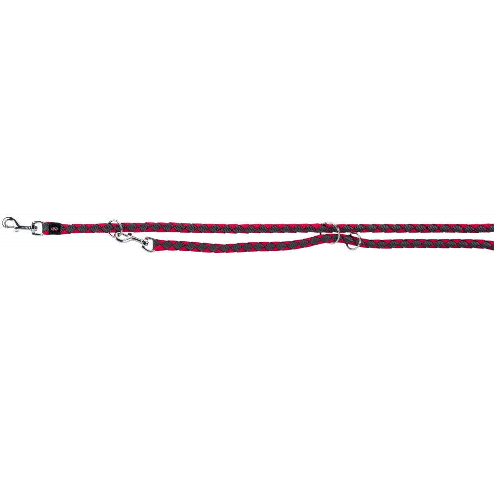Lesa Trixie Cavo coarda ajustabila fuchsia/grafit L-XL 2 m/18 mm 143611