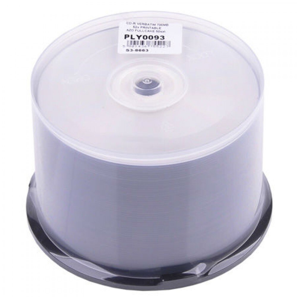 CD-R 700MB, 52X, 50 bucati, printabil, Verbatim - 401481