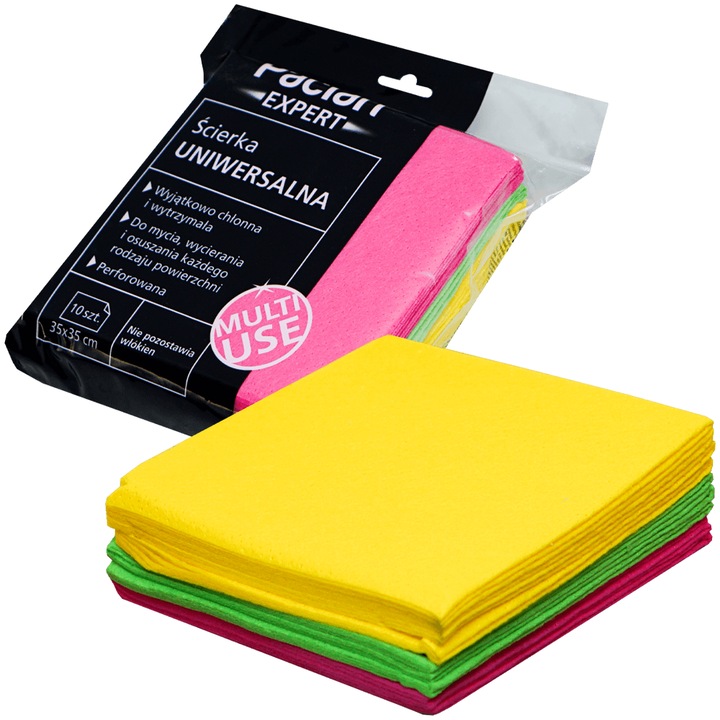 Lavete perforate universale Paclan Expert 35cmx35cm set 10buc