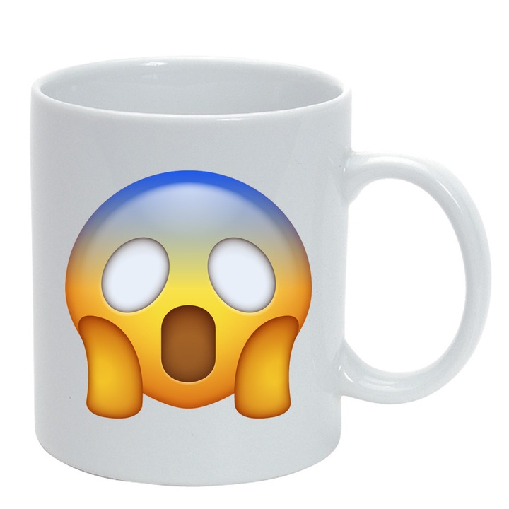 Cana personalizata Emoji ,32, ceramica, 330 ml