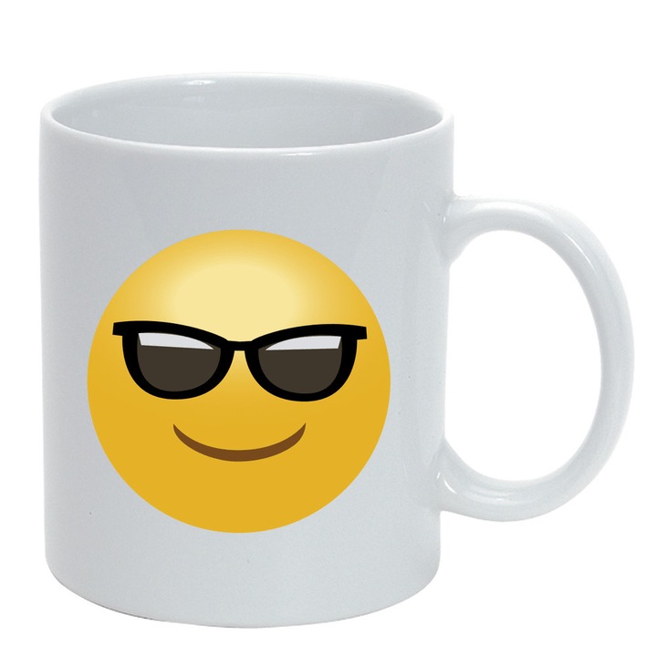 Emoji személyre szabott bögre, 30, kerámia, 330 ml