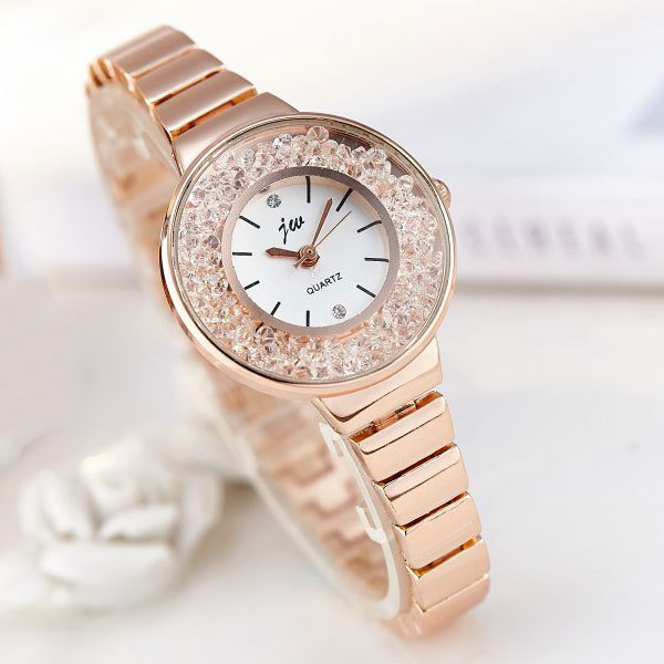 Ceas Dama Quartz jw Casual Elegant Rose, CP9688RE, curea din metal (zale), afisaj analog