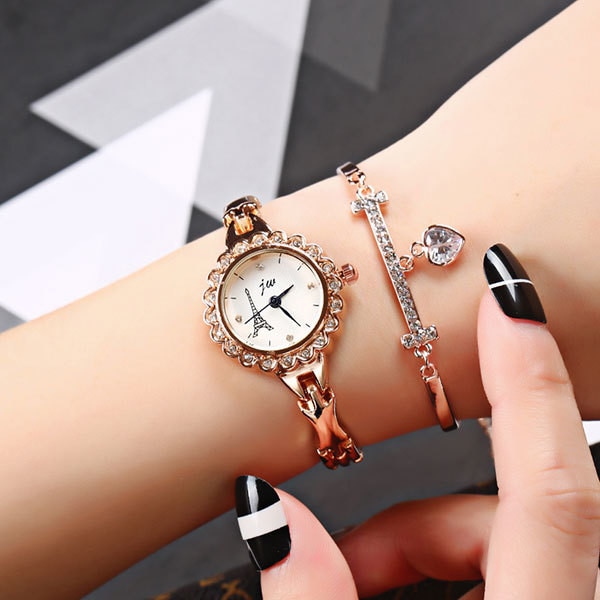 Ceas Dama Quartz jw Casual Elegant Rose, CP9320RE, curea din metal (zale), afisaj analog