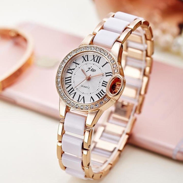 Ceas Dama Quartz jw Casual Elegant Rose, CP9846RE, curea din metal (zale), afisaj analog