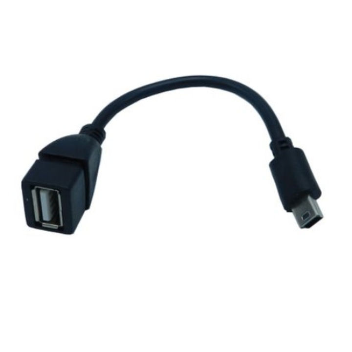 Pénztárgép kábel OTG- Mini USB apa - USB anya, Alien