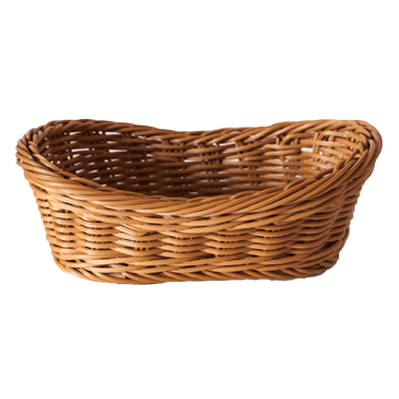 Cos RAKI paine ,fructe, legume oval servire 29x19xH10cm rezistent la apa se poate spala in masina de spalat vase culoare cafea