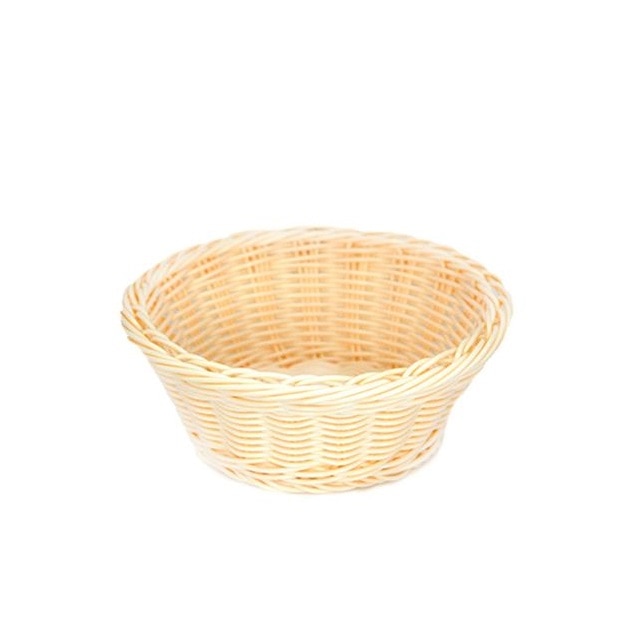 Cos de prezentere patiserie,fructe,paine 18,5x7,5cm rezistent la apa se poate spala in masina de spalat vase culoare natural