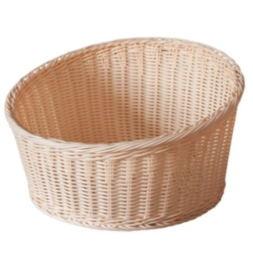 Cos rotund RAKI servire paine ,fructe, legume 36x10(H1)x20(H2)cm rezistent la apa se poate spala in masina de spalat vase culoare natural