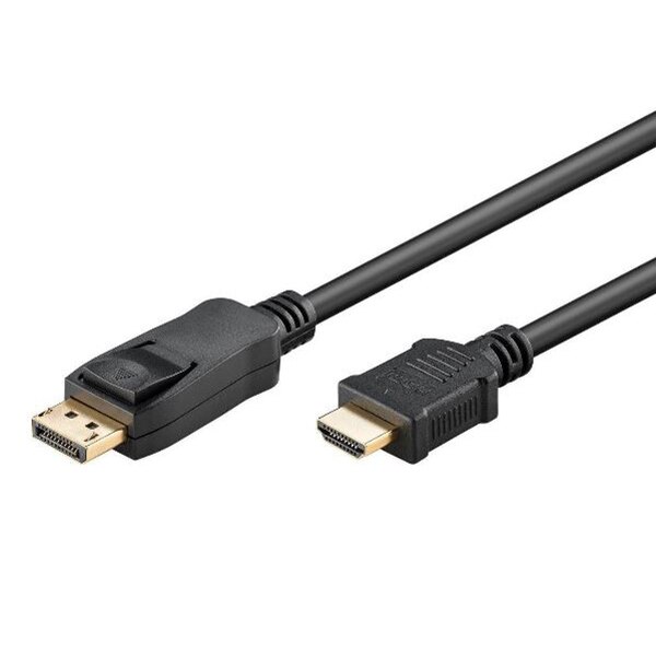Cablu DisplayPort tata- HDMI tata contacte aurite 2m Goobay