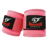 Set 2 chingi pentru glezne - curele/banda glezna pentru exercitii fitness pentru aparatul multifunctional din sala de sport, saculet de protect Armageddon Sports, Ankle Straps, Roz
