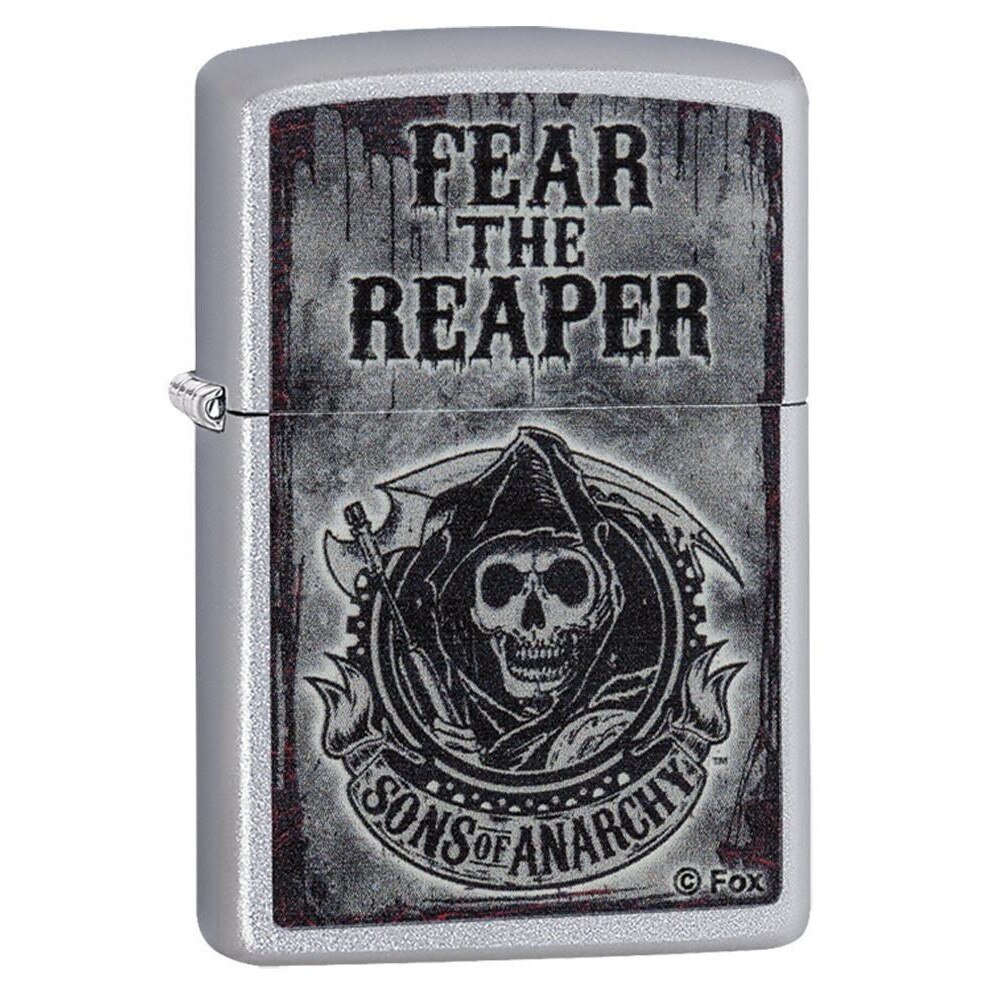 Bricheta Zippo Satin Chrome Sons of Anarchy