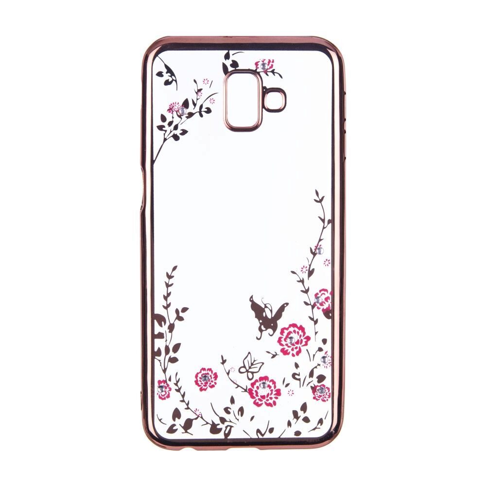 Husa Diamond pentru Samsung Galaxy J6+ Plus (2018), Rose Gold