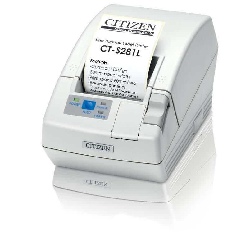 Imprimanta de etichete Citizen CT-S281L, 203DPI, USB, auto-cutter