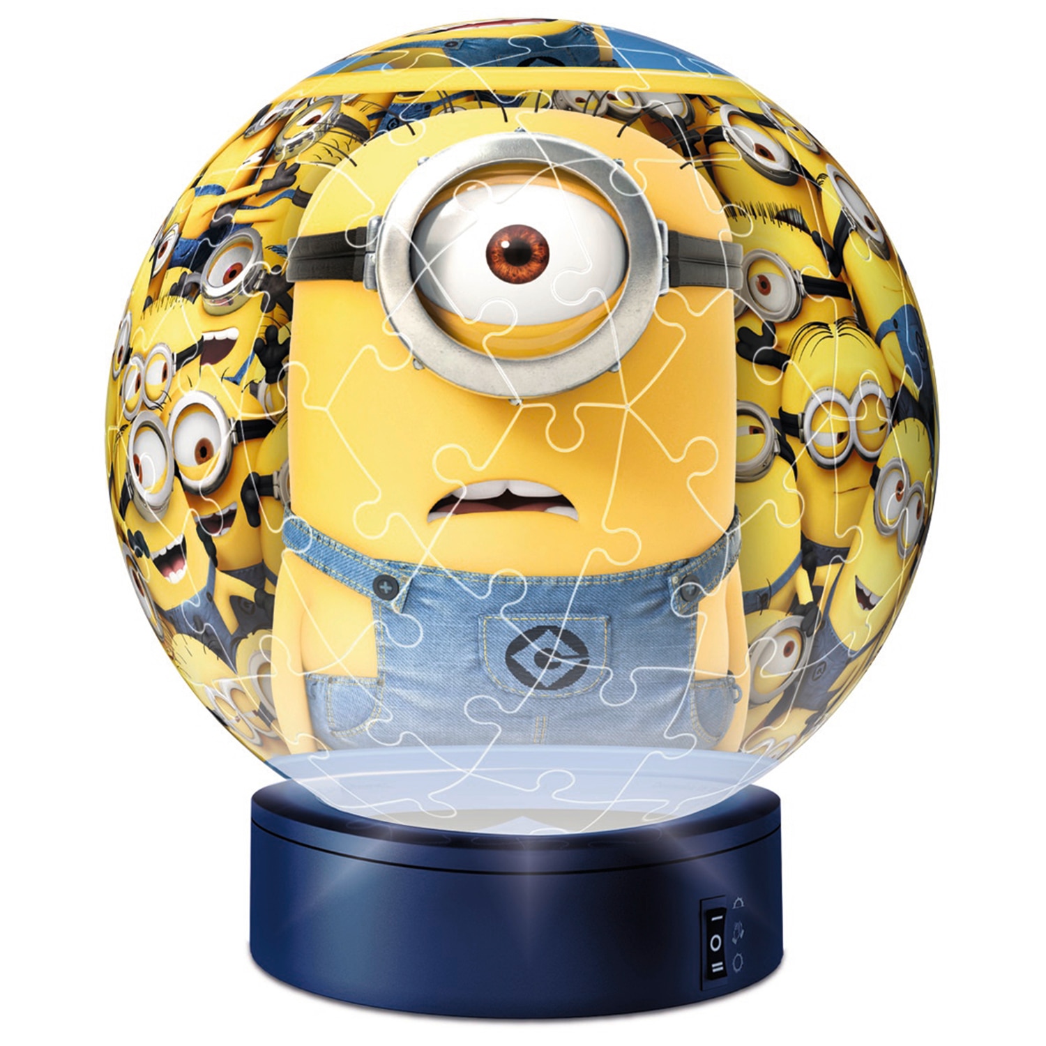 Puzzle 3D Ravensburger Minions cu lumina, 72 piese