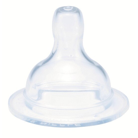 Set tetina de silicon cu flux rapid, 2 buc, BebeduE, Transparent