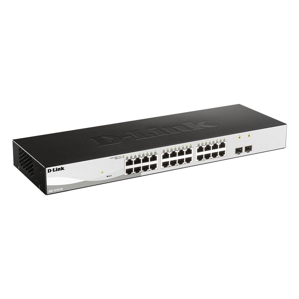 Switch D-Link DGS-1210-26, Smart, 24xGBE, 2xSFP