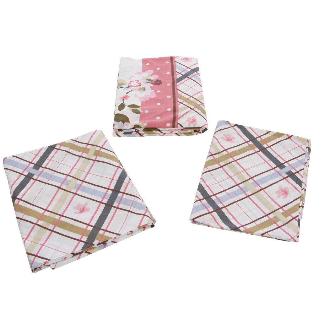 Lenjerie de pat IDL Flowers Pink pentru 2 persoane, 4 piese, 240x260 potrivita pentru paturile matrimoniale, Confectionata din bumbac 100% pentru o calitate sporita, datorita texturii special create pentru a rezista uzurii
