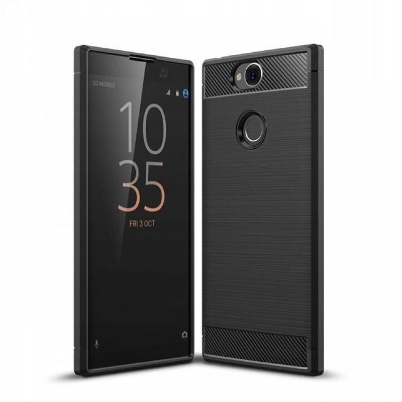 Husa TECH-PROTECT TPUCARBON Sony Xperia XA2 Plus Black