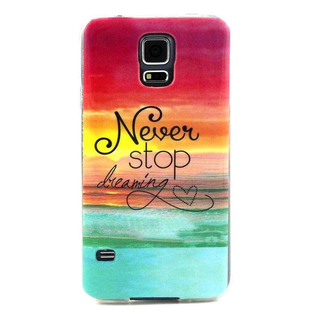Husa TPU Never Stop Dreaming 2 Samsung Galaxy S5