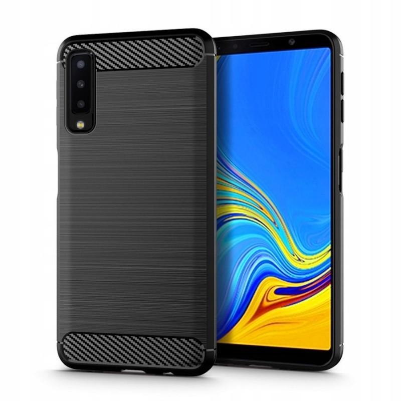 Husa TECH-PROTECT TPUCARBON Samsung Galaxy A7 (2018) Black