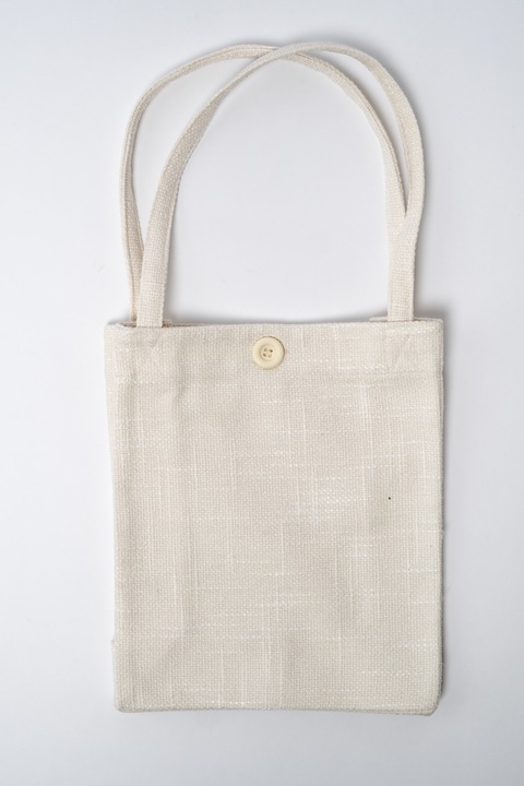 Geanta chic, Steff Boutique, 100% pes, Ivory